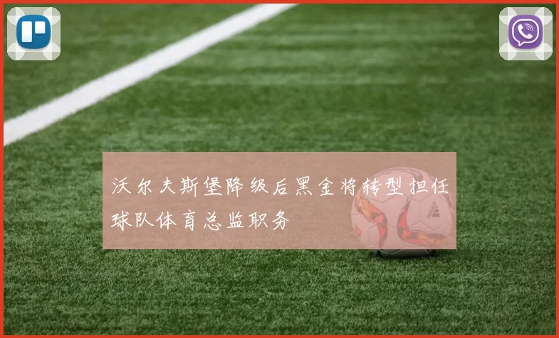 沃尔夫斯堡降级后黑金将转型担任球队体育总监职务
